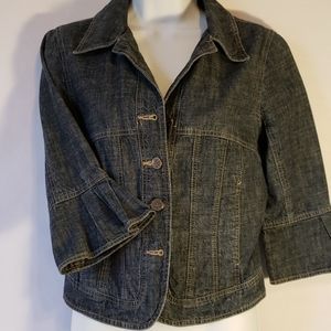 Denim jacket - short, perfect with skirt or dress